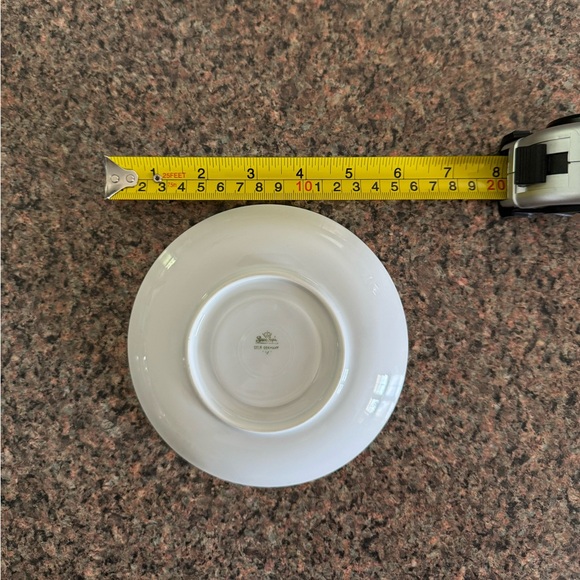 Vintage Rosenthal Germany Porcelain Tea Cup, Saucer, & Dessert Plate Pink Flower - Picture 7 of 10